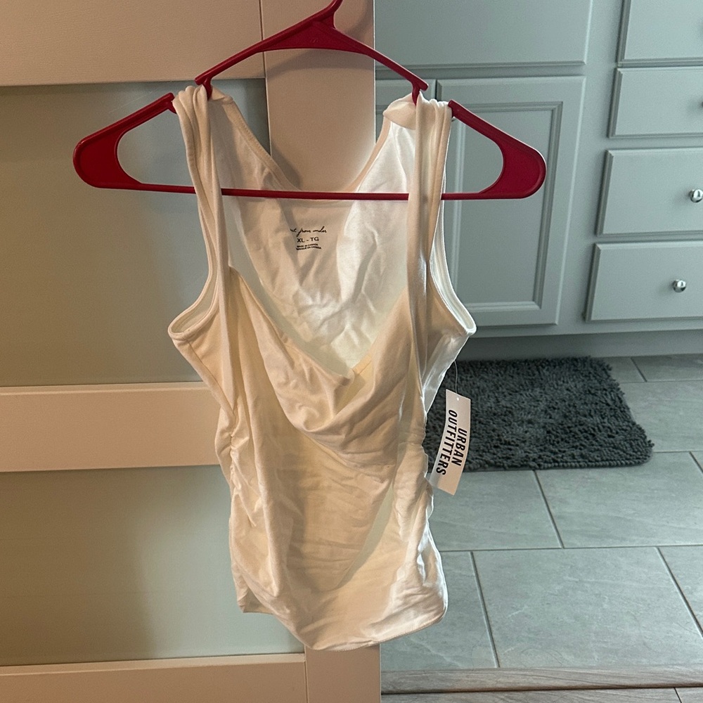 Urban Outfitters Sleek White Tank Top